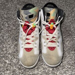 Nike Air Jordan 6 Retro GS 'Hare' 2020  384665-062  Youth Size 6.5Y